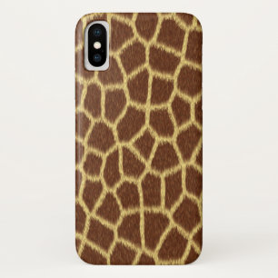 Exotic Faux Giraffe Print Animal Fur Pattern iPhone X Case