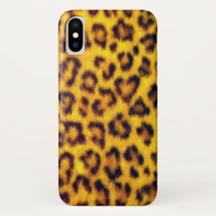 Exotic Faux Leopard Spots Animal Print iPhone X Case