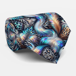 Exotic Faux Silk   Luxury Wild Animal Gentleman's Tie