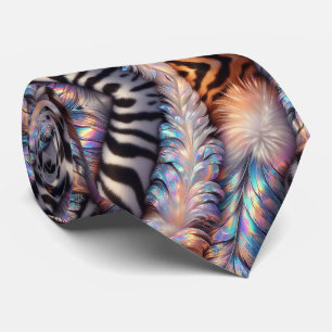 Exotic Faux Silk Luxury Wild Animal Gentleman's Tie