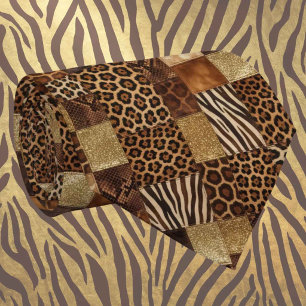 Exotic Faux Silk Luxury Wild Animal Gentleman's Tie