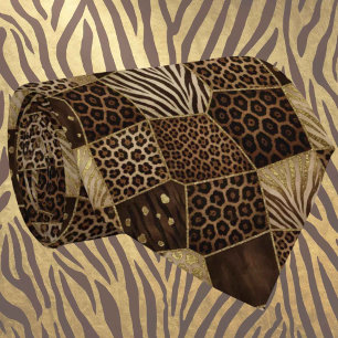Exotic Faux Silk Luxury Wild Animal Gentleman's Tie