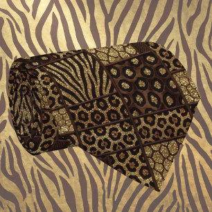 Exotic Faux Silk Luxury Wild Animal Gentleman's Tie