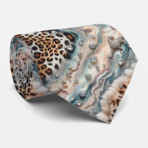 Exotic Faux Silk   Luxury Wild Animal Gentleman's Tie