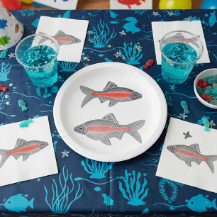 Exotic Fish Paper Plates