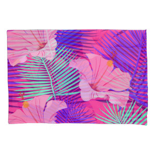 Exotic Flamingos: Tropical Pink Vintage. Pillowcase