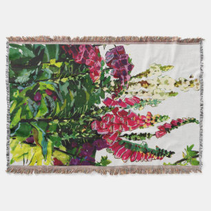 Exotic Flora #1 at SunshineDazzle Throw Blanket