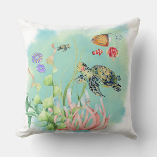 Exotic Floral Frog Pattern Cushion