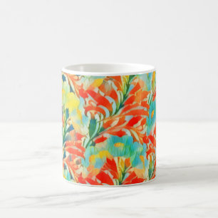Exotic Floral Garden Bloom Blush Art Coffee Mug