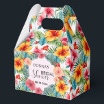 Exotic Floral Hawaiian Bridal Shower Favour Box<br><div class="desc">An elegant Bridal Shower design with colourful exotic flowers. You can personalise this with your own details.</div>