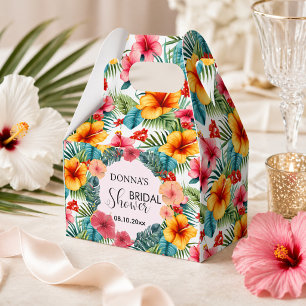 Exotic Floral Hawaiian Bridal Shower Favour Box
