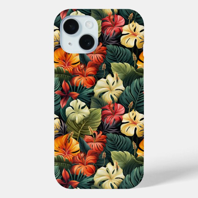 Exotic flower blooms and leaves #17 Case-Mate iPhone case (Back)