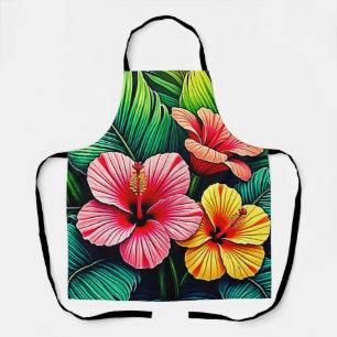 Exotic Flower Garden Dreams Apron