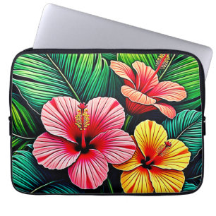 Exotic Flower Garden Dreams Laptop Sleeve
