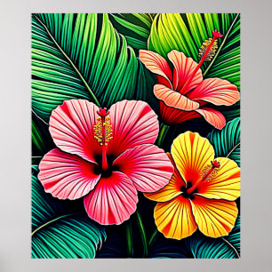 Exotic Flower Garden Dreams Poster