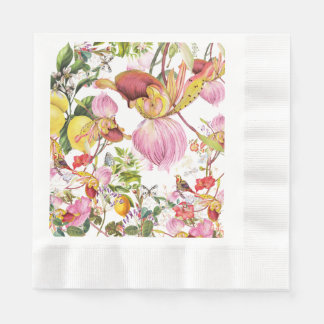 Exotic Flower Napkin