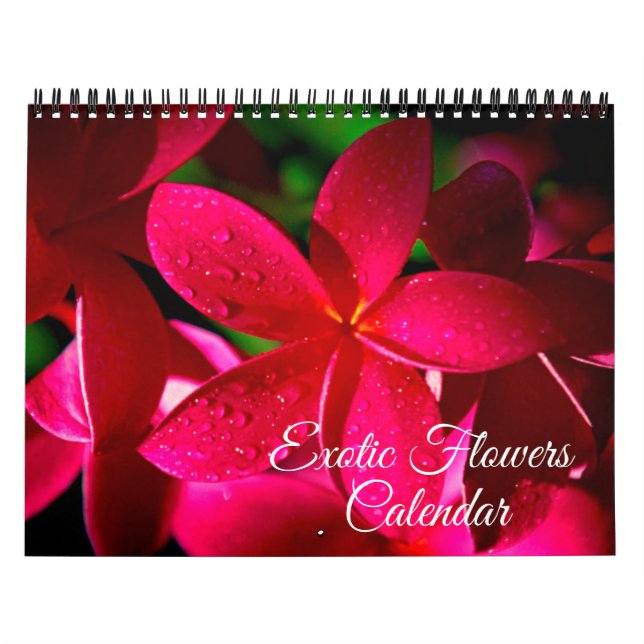 Exotic Flowers Calendar (Cover)