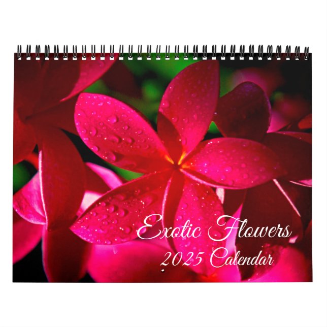 Exotic Flowers Calendar (Cover)