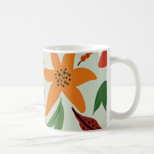Exotic flowers coffee mug