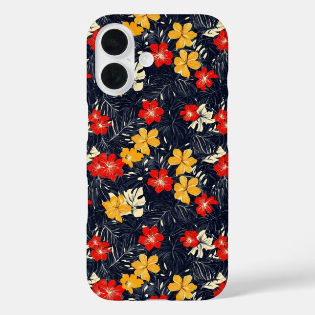 Exotic Flowers Floral Pattern Case-Mate iPhone Case (Back)