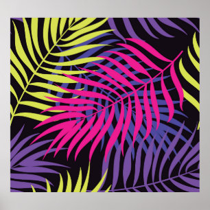 Exotic Flowers: Jungle Pattern Escape Poster