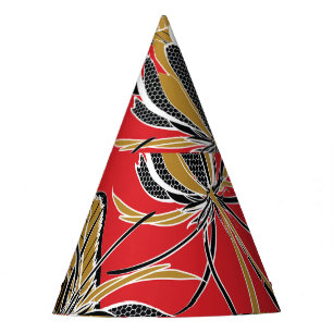 Exotic Flowers: Polka Dot Vintage Party Hat