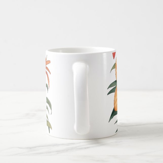 Exotic Flowers – Tropical Bouquet Mug (Handle)
