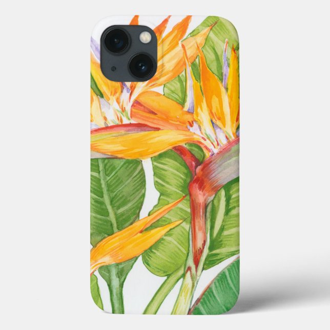 Exotic Flowers Watercolor Case-Mate iPhone Case (Back)