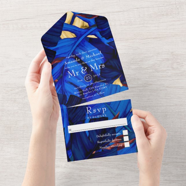 Exotic Forest All In One Invitation (Tearaway)