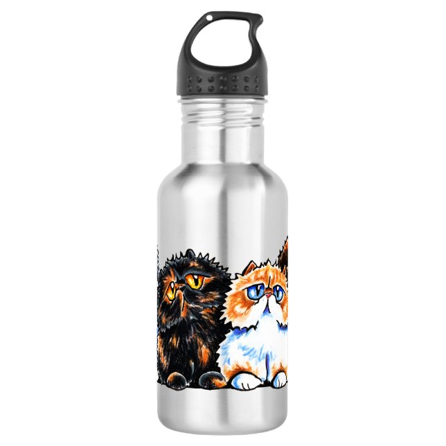 Exotic Foursome Cats 710 Ml Water Bottle (Front)