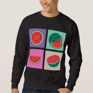 Exotic Fruit Pop Art Tropical Summer Vacation Wate Sweatshirt