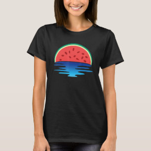 Exotic Fruit Summer Sunset Tropical Watermelon T-Shirt