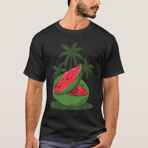 Exotic Fruit Tropical Summer Vibes Palm Trees Wate T-Shirt