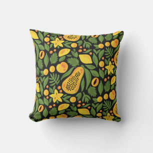 Exotic Fruits: Colourful Summer Seamless Cushion