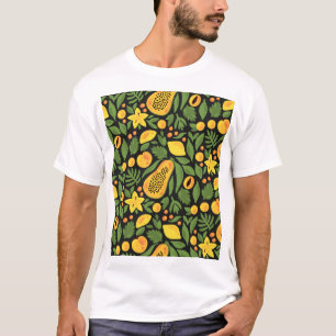 Exotic Fruits: Colourful Summer Seamless T-Shirt