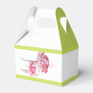 Exotic Fuchsias on a Gable Favour Box