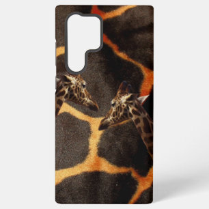 "Exotic Giraffes: On a Giraffe Patterned Canvas" Samsung Galaxy Case