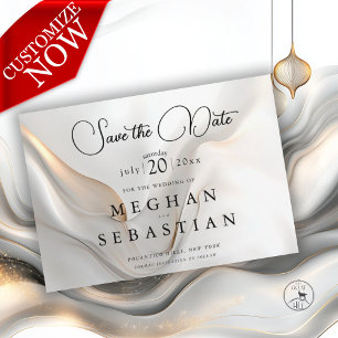 Exotic Gold Charcoal Arabian Flair Save The Date