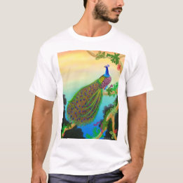 Exotic Green Peacock T-Shirt