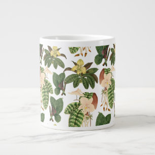 Exotic house plants botanical pattern coffee mug