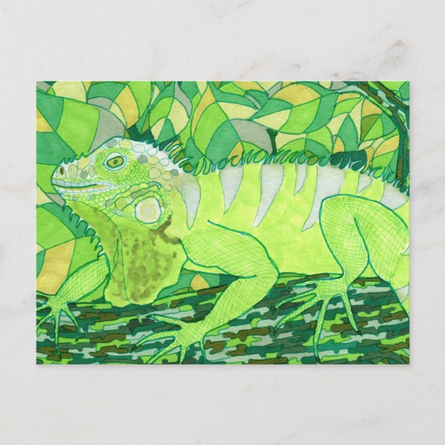 Exotic Iguana Postcard (Front)