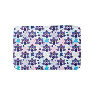 exotic india peacock pattern bath mat