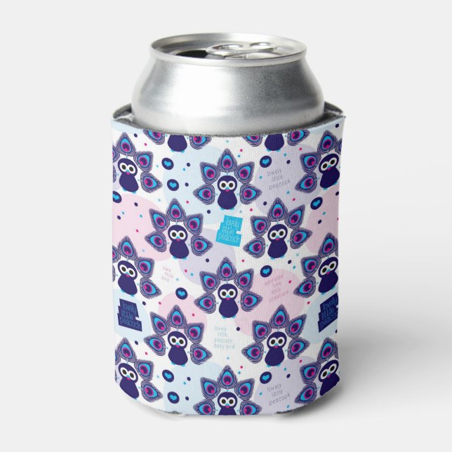 exotic india peacock pattern can cooler (Can Front)