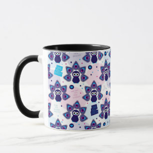 exotic india peacock pattern mug