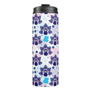 exotic india peacock pattern thermal tumbler