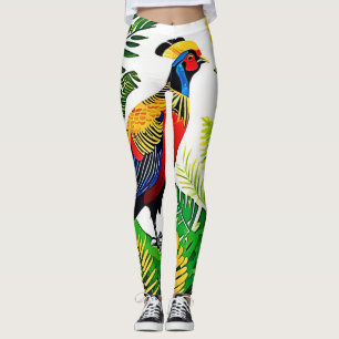 Exotic Jungle Pheasant Leggings