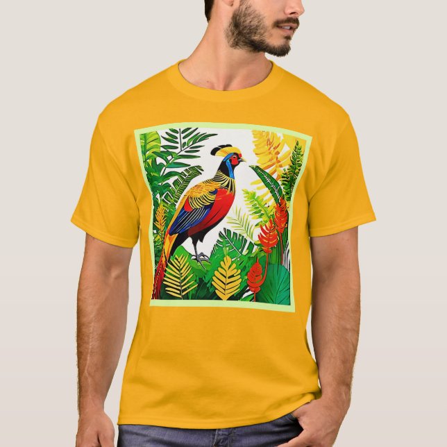 Exotic Jungle Pheasant T-Shirt (Front)
