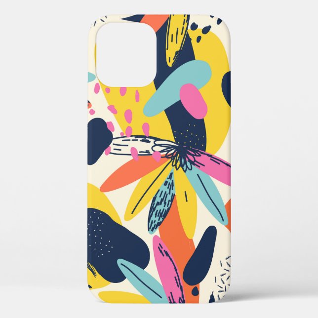 Exotic jungle plants: modern illustration pattern. Case-Mate iPhone case (Back)