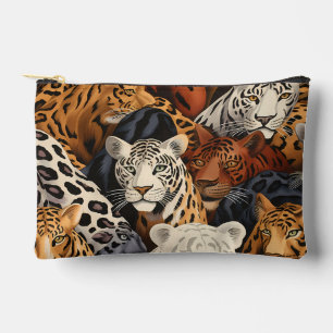 Exotic Jungle Safari Wild Cats Cosmetic Bag