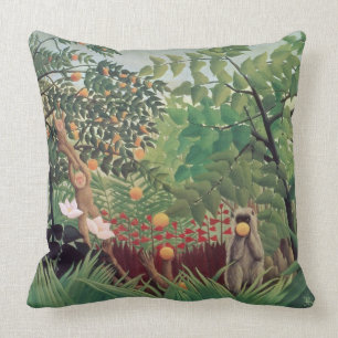 Exotic Landscape, 1910 Cushion